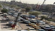 ازدحام خانق في تقاطع المشتل