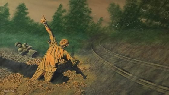 صرخة في الوحل: قراءة رمزية في لوحة مؤيد محسن