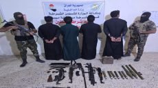 شرطة ميسان تطيح بأربعة متهمين وتضبط صواريخ قاذفة وأسلحة خفيفة