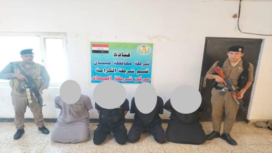 شرطة ميسان تلقي القبض على 4 متهمين اعتدوا على الكادر الطبي والأمني بمستشفى الحكيم التعليمي