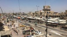 أمانة بغداد تزيل سوق مريدي في مدينة الصدر ضمن حملة رفع التجاوزات