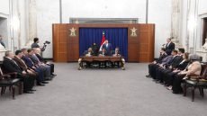 رئيس مجلس الوزراء محمد شياع السوداني يرعى مراسم توقيع عقد التأسيس لـ(الشركة الوطنية للهاتف النقّال)