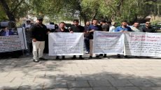 تظاهرات حملة الشهادات العليا والعقود في بغداد للمطالبة بإنصافهم