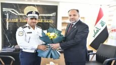 مدير مرور النجف يزور جامعة الفرات الأوسط التقنية ويبحث تعزيز التعاون المشترك