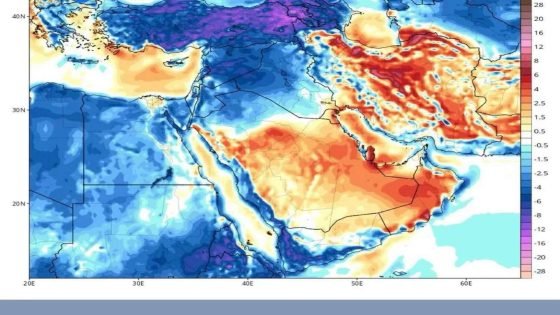 انخفاض حاد في درجات الحرارة وموجة غبار واسعة تمتد رقعتها اليوم الجمعة