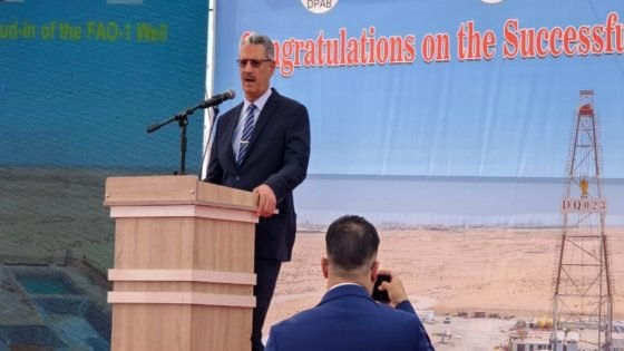وزير النفط يعلن حفر أول بئر حدودية في الفاو لاستثمار النفط والغاز
