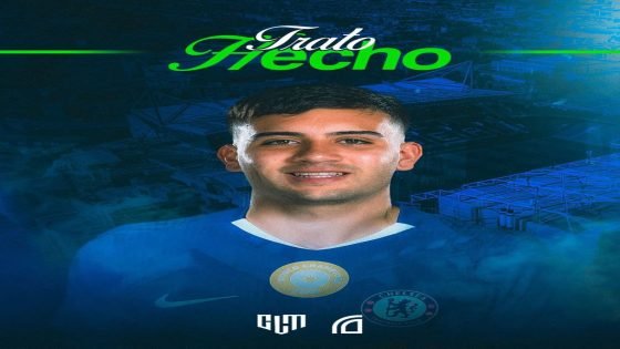 نادي تشيلسي يعلن تعاقده مع الجناح الأرجنتيني فاكوندو بوانانوتي على سبيل الإعارة قادماً من نادي برايتون بدون بند اعادة شراء.