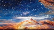 التلسكوب الفضائي جيمس ويب يرصد النجم بسميس 24 قرب سديم الكركند على بُعد 5500 سنة ضوئية، في منطقة تعد حاضنة لولادة النجوم الضخمة وتطور النجوم الفتية الساخنة.