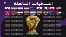 المنتخبات المتأهلة إلى نهائيات كأس العالم حتى الآن.