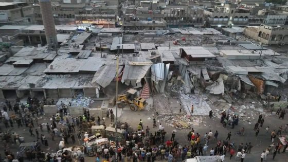 إزالة سوق الحي في مدينة الصدر ببغداد