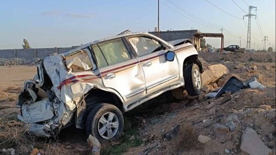 وقوع حادث إصطدام بين 6 عجلات على طريق غماس في النجف الاشرف، أدى الى إصابة 8 أشخاص بجروح متفاوتة