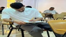 بعد عودته الى بغداد.. نجم منتخبنا الوطني “أيمن حسين” يتوجه مباشرة لأداء امتحانات الدور الثاني.