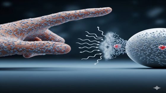 لا يلمس الانسان الاشياء فعليًا من الناحية الفيزيائية