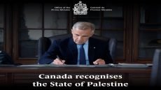 كندا تعترف بدولة فلسطين.