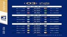 مباريات الجولة الثالثة في دوري نجوم العراق