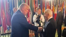 رئيس الجمهورية يلتقي ترامب على هامش اجتماعات الجمعية العامة للأمم المتحدة في نيويورك