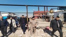 عمليات بغداد تغلق معامل إسفلت مخالفة جنوب العاصمة