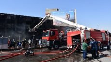 الدفاع المدني يسيطر على حريق في سوق الصدرية وسط بغداد