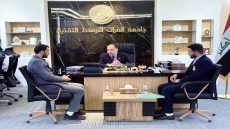 رئيس جامعة الفرات الأوسط التقنية يستقبل وفداً من العتبة العبّاسية المقدّسة لبحث التعاون في المشروع القرآني السادس