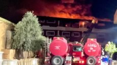 اندلاع حريق ضخم داخل معمل لتعبئة البهارات في كركوك