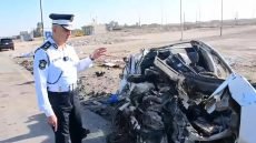 حادث سير مروّع على طريق بغداد – ديالى بسبب السرعة المفرطة