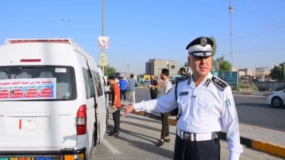 مدير المرور العام يشرف ميدانياً على تنظيم حركة السير في بغداد