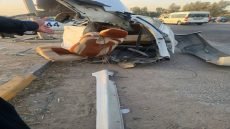 إصابات وأضرار مادية جراء حادث مروري قرب معمل طابوق المحاويل