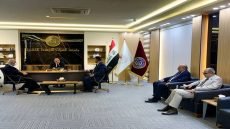 رئيس جامعة الفرات الأوسط التقنية يستقبل وفدًا من غرفة صناعة النجف الأشرف