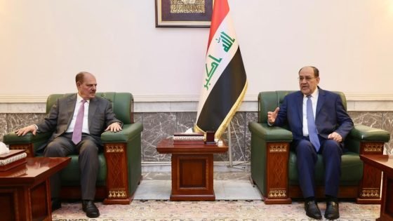 المالكي خلال لقائه نقيب الصحفيين العراقيين يشيد بالدور الوطني والمهني  لنقابة الصحفيين 