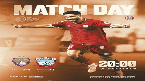 اليوم.. زاخو يواجه ضيفه العين الإماراتي في بطولة دوري أبطال الخليج على ملعب زاخو الدولي في الساعة 8:00 مساءً