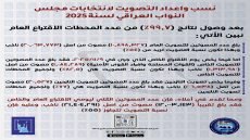 المفوضية: نسبة المشاركة بالانتخابات تزيد على 55 في المئة