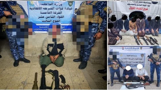 عمليات بغداد تلقي القبض على 13 متهماً في مشاجرات مسلحة وتضبط أسلحة غير مرخصة في جانبَي العاصمة