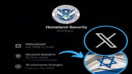 ميزة كشف الموقع الجغرافي في منصة اكس تثير جدلاً واسعاً بعد انتشار صور تزعم أن حساب وزارة الأمن الداخلي الأمريكية يُدار من تل أبيب، مما ادى إلى إزالة الميزة خلال دقائق، قبل أن تعيد المنصة تفعيلها مع تصحيح مواقع الحسابات الحكومية