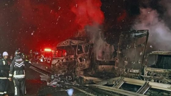 حادث تصادم متسلسل يودي بحياة شخص ويصيب 26 آخرين ويغلق طريقاً سريعاً في اليابان خلال عطلة نهاية العام