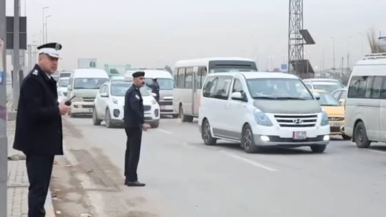 مدير المرور العام يشرف ميدانياً على المرحلة الثانية لنصب كاميرات المراقبة ويتابع تنظيم السير على الطرق السريعة في بغداد