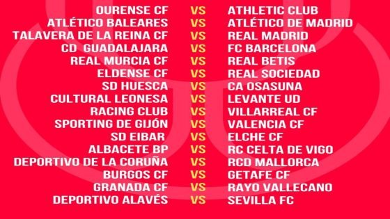 قرعة دور الـ 32 من كأس ملك إسبانيا