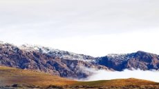 تساقط الثلوج في منطقة هورمان بمحافظة حلبجة لأول مرة خلال هذا العام.