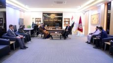 جامعة الفرات الأوسط التقنية تستقبل الشيخ حسين علي آل محمد آل عباس الحسناوي