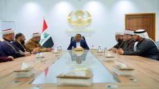 العامري يبحث مع رابطة علماء المسلمين وكلية الإمام الأعظم الملفات الإدارية والخدمية في البصرة