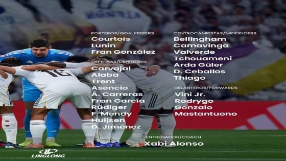 قائمة الفريق الرسمية لمواجهة اتليتكو مدريد في السوبر