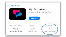 تطبيق أسترالي جديد (UpScrolled) يتصدر متجر Play الامريكي كأكثر تطبيق شبكات اجتماعية تحميلاً.