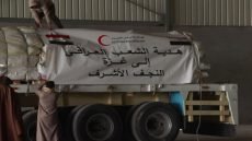 مكتب السيد الصدر من مصر يعلن إرسال قافلة مساعدات إلى أهالي غزة