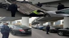 مديرية المرور العامة تغرم وتحجز أكثر من 100 سيارة مركونة على مجسر الطلائع الجديد وأسفله، تعود لطلاب كلية آشور.