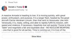 ترامب يثبت تغريدته التي تهدد إيران على منصة تروث.