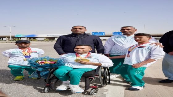 العامري يستقبل أبطال المنتخب الوطني البارالمبي للريشة الطائرة