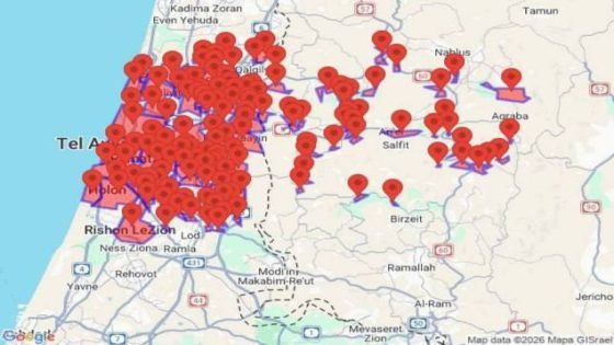 إطلاق وابل من الصواريخ الإيرانية نحو تل أبيب