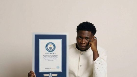 شاب نيجيري يدخل موسوعة غينيس للأرقام القياسية بعد تقديمه عرضاً سحرياً استمر 50 ساعة بشكل متواصل