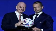 الاثلتيك: تم تقديم شكوى إلى المحكمة الجنائية الدولية تتهم جياني إنفانتينو [رئيس الفيفا] وألكسندر تشيفرين [رئيس الاتحاد الأوروبي لكرة القدم] بالمساعدة في ارتكاب جرائم حرب وجرائم ضد الإنسانية في الأراضي الفلسطينية المحتلة