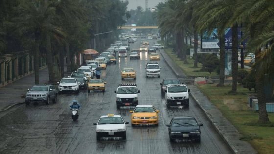 طقس العراق: أمطار رعدية وغبار وانخفاض في درجات الحرارة غداً.