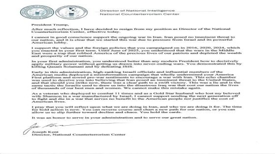 خبير قانوني: استقالة جو كينت من إدارة ترامب تعكس رفضًا قانونيًا وأخلاقيًا للحرب ضد إيران